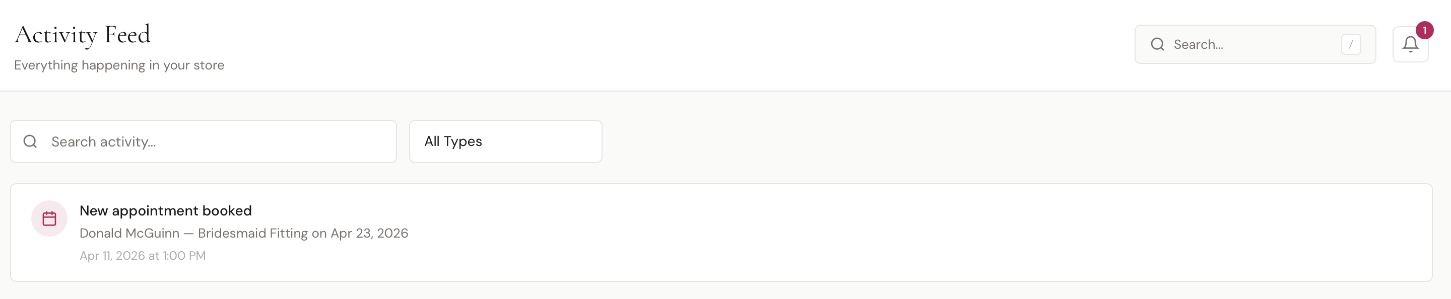Activity Feed