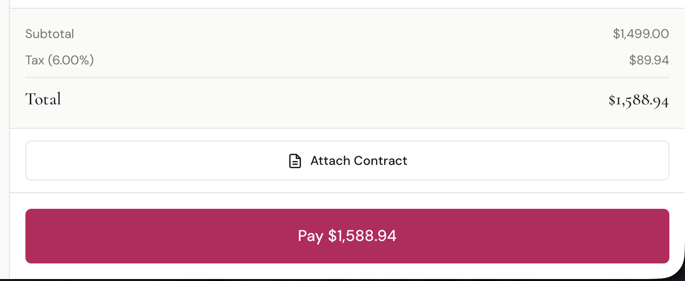 Attach Contract button in POS