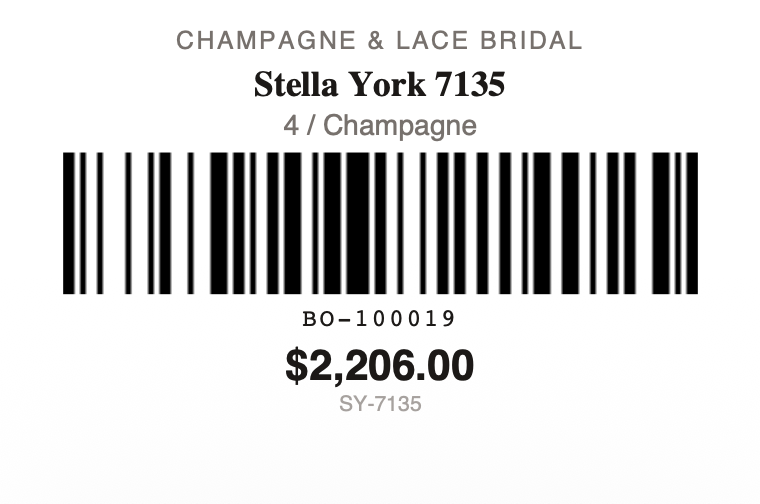 Rollo barcode label