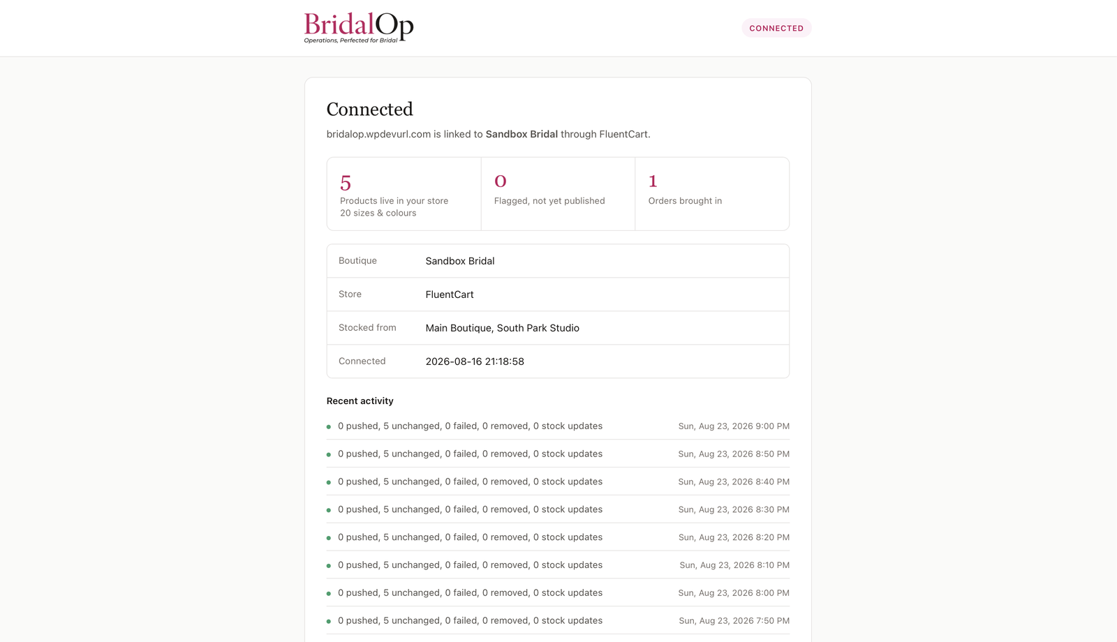 A connected store