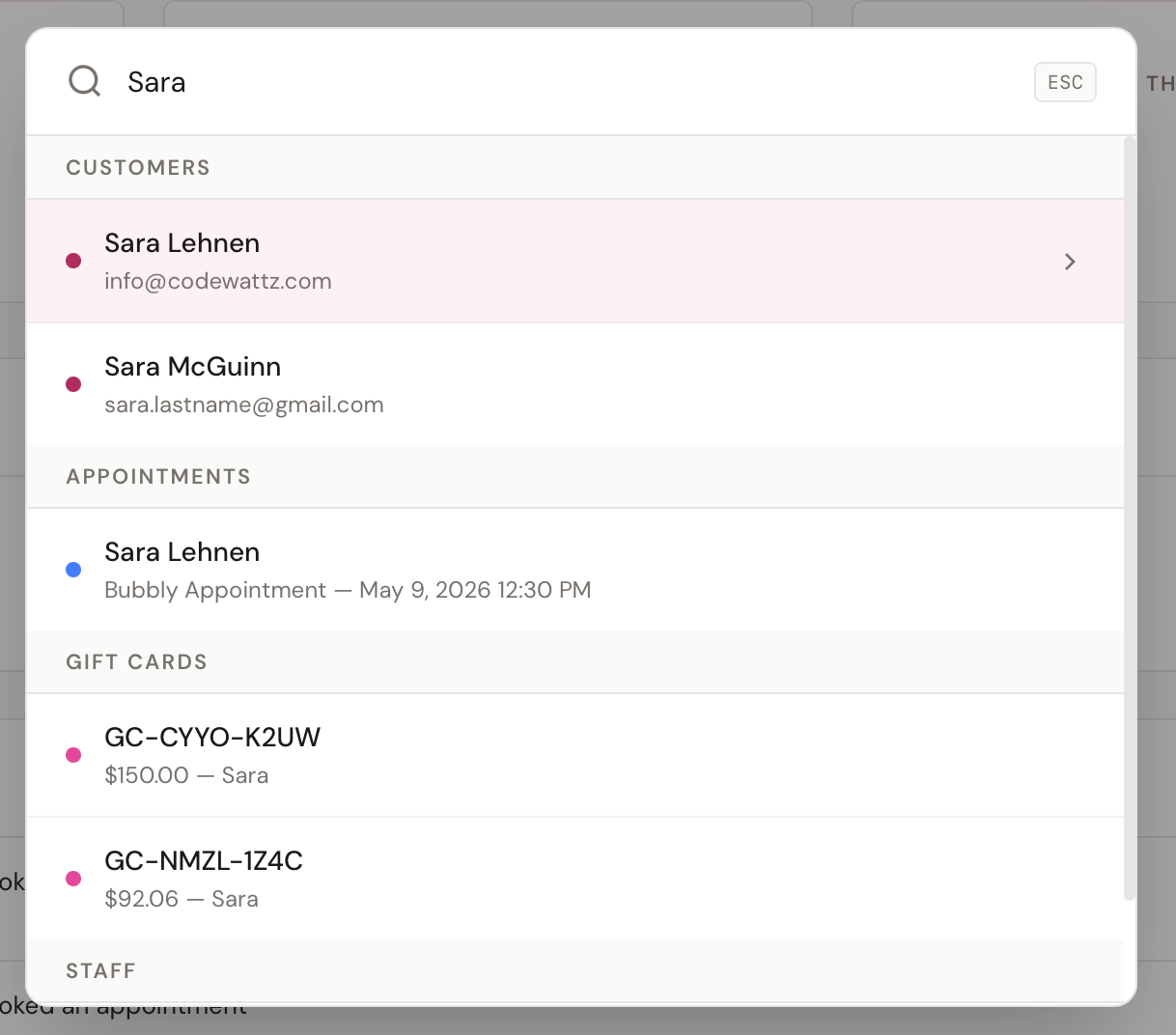 Search results for "Sara"