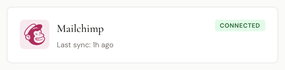 Mailchimp integration